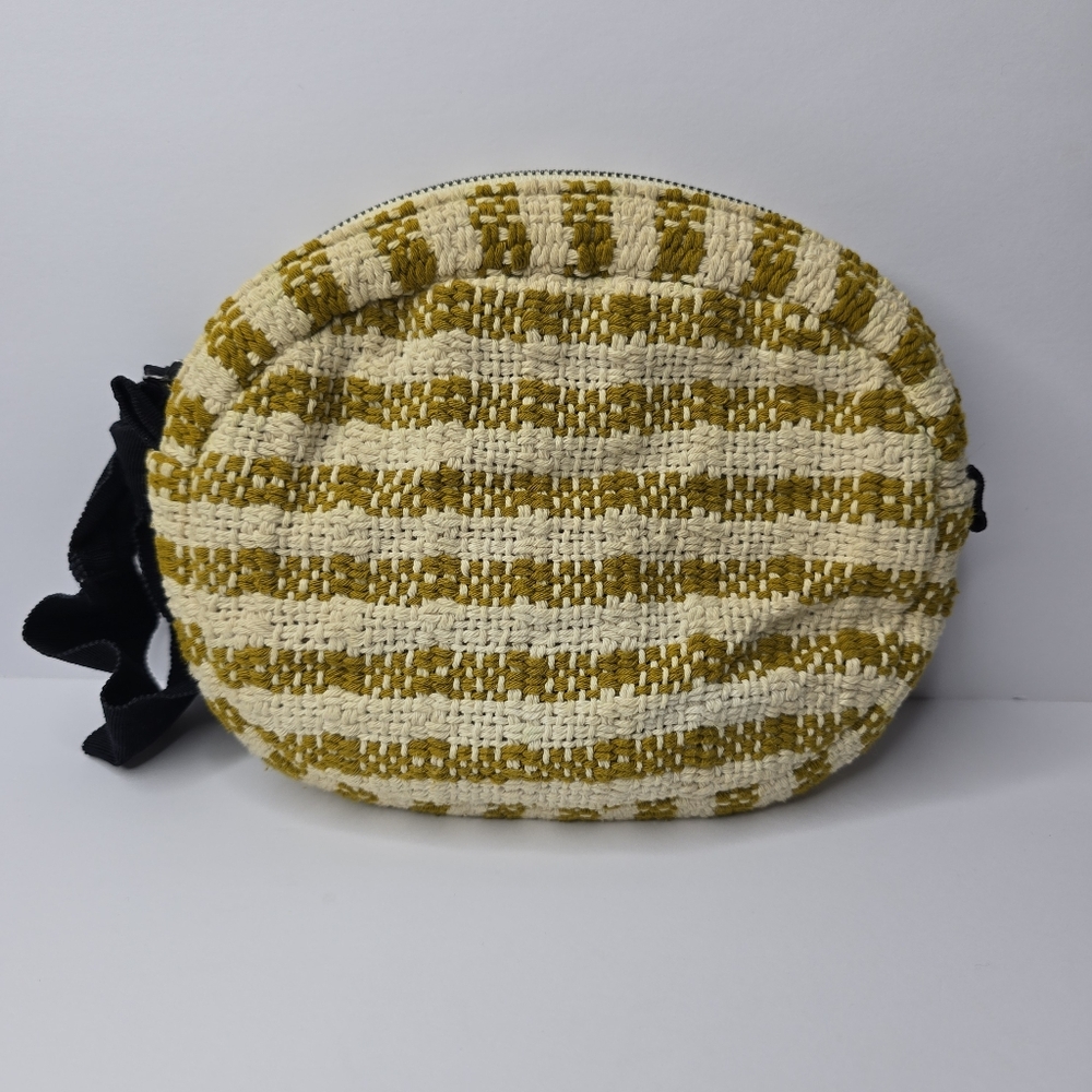 Maria La Rosa Isa Hand Woven Zippered Wristlet